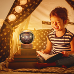 3D Galaxy Crystal Ball Lamp, Solar System Warm Light View With USB Power